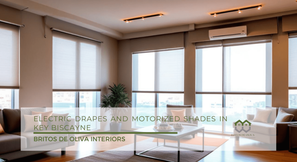 Electric Drapes and Motorized Shades in Key Biscayne